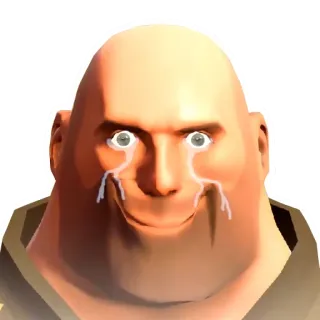 😢 Heavy Team Fortress 2 Pesado, Team Fortress 2, chorando, videogame, meme, triste, emocional telegram sticker