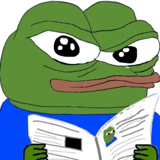 🧾 Pepe the Frog pepe, frog, meme, internet meme, cartoon telegram sticker