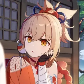 🎆 Yoimiya Genshin Impact Anime, Videojuego, Personaje, Genshin Impact, Yoimiya whatsapp sticker