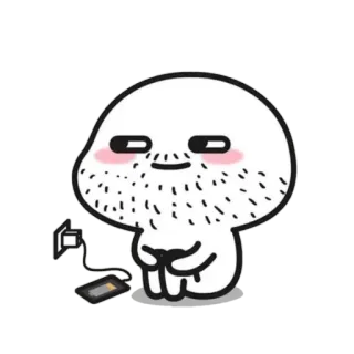🪃 Hoạt hình, Râu, Dễ thương, Hình dán, Biểu cảm telegram sticker