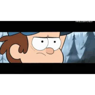 🤨 Dipper Pines Gravity Falls cartoon, animated, dipper, gravity falls, disney, funny telegram sticker