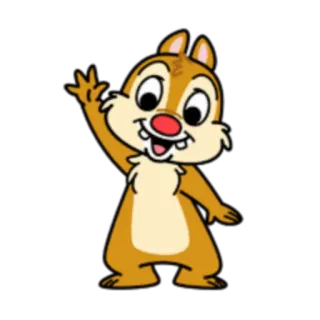 👋 Chip 花栗鼠, 卡通, 迪士尼, 角色, 动画 telegram sticker