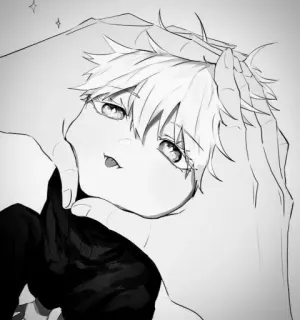 ♥ Anime, Manga, Art, Illustration, Mignon, Personnage telegram sticker