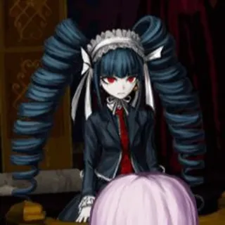 🃏 Celestia Ludenberg Danganronpa Anime, Celestia Ludenberg, Danganronpa, Gótico, Lolita telegram sticker