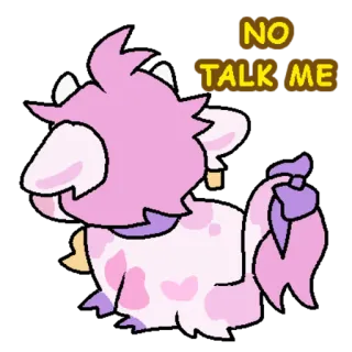 😠 NO TALK ME telegram sticker