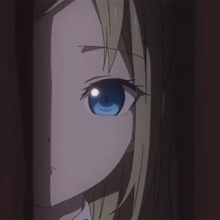 🙁 Anime, Mädchen, Nahaufnahme, Porträt, Cartoon telegram sticker