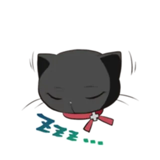 💤 mèo, ngủ, hoạt hình, dễ thương, zzz, anime telegram sticker