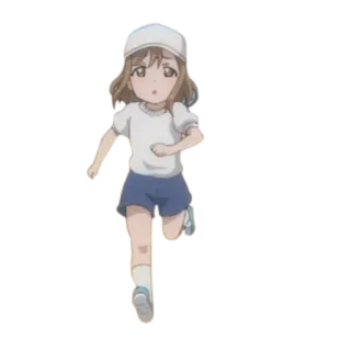 🏃 anime, running, child, cartoon, girl, cute, kawaii telegram sticker