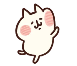 😌 mèo, dễ thương, động vật, nhãn dán, hoạt hình, động telegram sticker