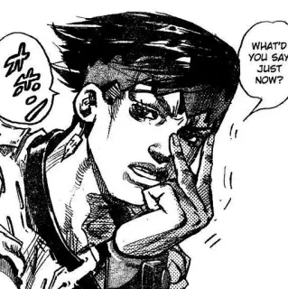 😠 WHAT'D YOU SAY JUST NOW? manga, anime, character, speech bubble telegram sticker