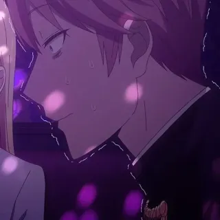 😰 Anime, Paar, Romantik, Gesicht, Kuss telegram sticker