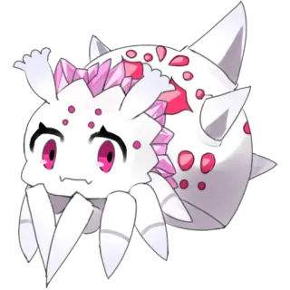 🕷 spider, arachnid, cute, anime, kawaii, crystal, monster telegram sticker