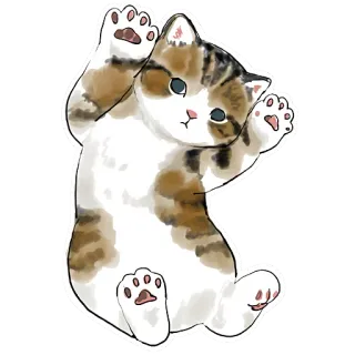 ✋ 猫, 子猫, かわいい, 動物, ペット, ステッカー telegram sticker