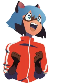 😃 Michiru Kagemori BNA Anime, BNA, Michiru, Kagemori, Tanuki, Humano, Personaje whatsapp sticker