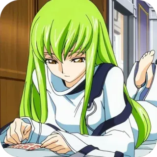 🫥 C.C. Code Geass whatsapp sticker