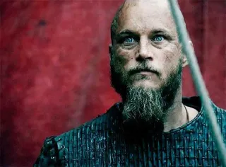 🩸 Ragnar Lothbrok Vikings ヴァイキング, ラグナル・ロズブローク, トラヴィス・フィメル, 北欧神話, 戦士, 歴史ドラマ, テレビ, 中世 telegram sticker