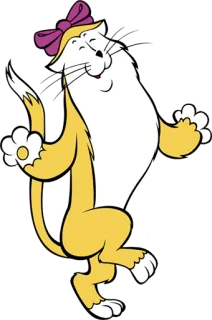🐈 gato, desenho animado, animal, caprichoso, fofo telegram sticker