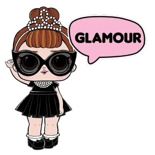 😎 GLAMOUR doll, glamour, fashion, toy, style, cute telegram sticker