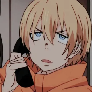 🔥 Arthur Boyle Fire Force anime, firefighter, cartoon, boy, serious telegram sticker