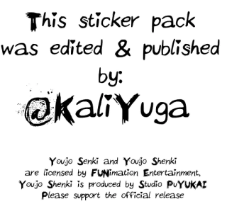 Youjo Shenki telegram stickers
