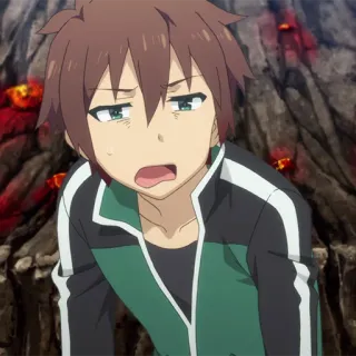 ⚔️ Kazuma Konosuba 动漫, 和真, 为美好的世界献上祝福, 角色, 搞笑, 表情 telegram sticker