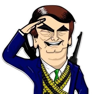 👊 캐리커처, 정치, 무기, 군사, 불쾌한 telegram sticker