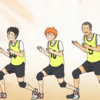 🍙 anime, characters, haikyuu, sports, volleyball, cartoon telegram sticker
