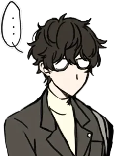 💬 ... Anime, Manga, Personaje, Pregunta, Expresión, Sticker telegram sticker