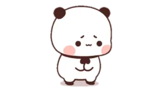 🍩 Panda, Süß, Tier, Kawaii, Cartoon telegram sticker