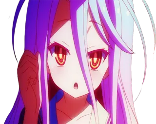 😏 Shiro No Game No Life Anime, Manga, Shiro, No Game No Life, Słodkie, Dziewczyna, Kawaii telegram sticker