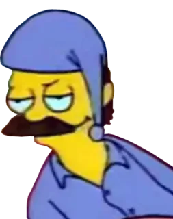 😏 Ned Flanders The Simpsons cartoon, the simpsons, ned flanders, sleepwear, animation telegram sticker