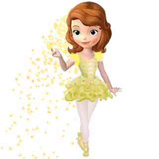 💁 Sofia dessin animé, princesse, fille, animé, robe, magie telegram sticker