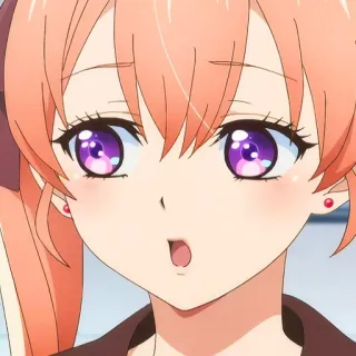 🙂 anime, girl, cute, cartoon, portrait telegram sticker