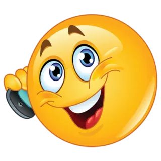 😊 Emoji, Smiley, Chamada, Conversa telegram sticker