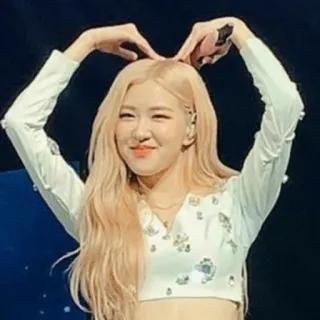 ❤ Rose kpop, певица, роуз, blackpink, девушка, сердце telegram sticker