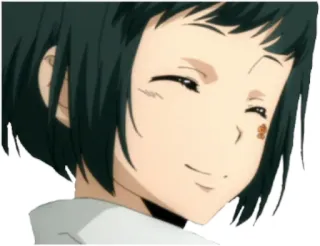😊 anime, sorridente, carina, ragazza, cartone animato telegram sticker