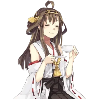 ☕ anime, girl, tea, japanese, cute, character, kawaii telegram sticker