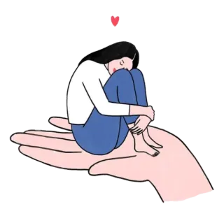 🤲 comodidad, apoyo, cuidado, amor, ternura, ayuda telegram sticker