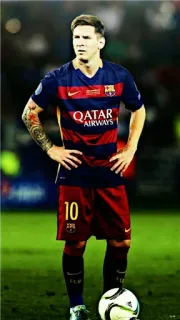 😐 Lionel Messi QATAR AIRWAYS футбол, футбол, спортсмен, спорт, Барселона, Лионель Месси telegram sticker