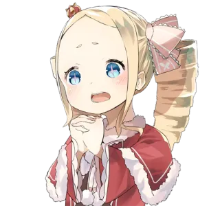 😍 Beatrice Re:Zero anime, cartoon, character, cute, girl, re:zero telegram sticker