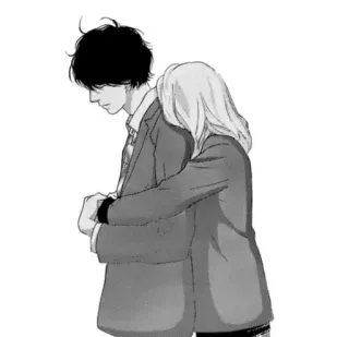 💞 Anime, Couple, Câlin, Amour, Romantique telegram sticker