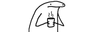 💧 stick figure, coffee, drinking, cup whatsapp sticker