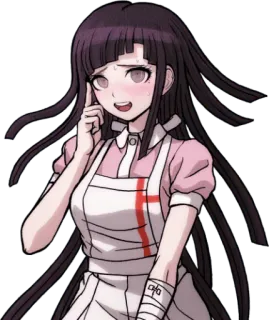 👆 Mikan Tsumiki Danganronpa Anime, Gra wideo, Pielęgniarka, Danganronpa, Mikan Tsumiki whatsapp sticker