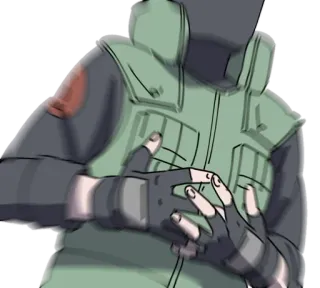 😱 Kakashi Naruto kakashi, naruto, anime, manga, ninja, personaje, fanart telegram sticker