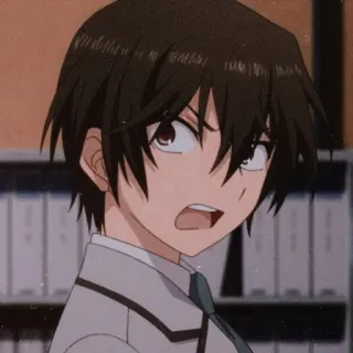 🥢 Anime, Desenho animado, Bravo, Menino, Personagem telegram sticker