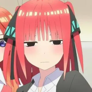 🦋 Nino Nakano The Quintessential Quintuplets Anime, Chica, Personaje, Nino, Las Quintillizas telegram sticker