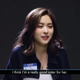 ⛲️ I think I'm a really good sister for her. whatsapp sticker