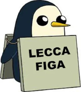 🐧 LECCA
FIGA pingwin, obraźliwy, wulgarny, włoski telegram sticker