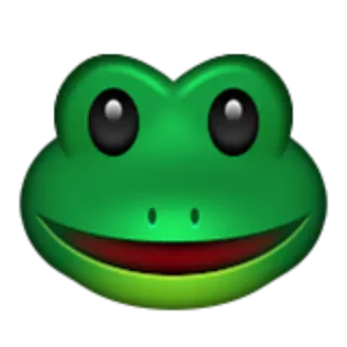 🐸 лягушка, животное, зеленый, эмодзи, милый, амфибия telegram sticker