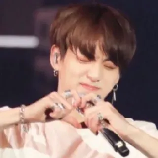 🎸 Jungkook Jungkook, BTS, K-Pop, chanteur, artiste, musique telegram sticker